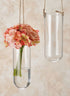 8.5in Tall Hanging Glass Vase With Jute Cord Decor Jamali Garden