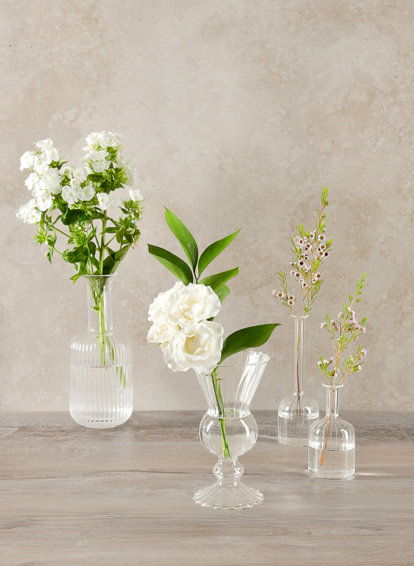 Designer's Choice Assorted Deco Glass Vase, Set of 4