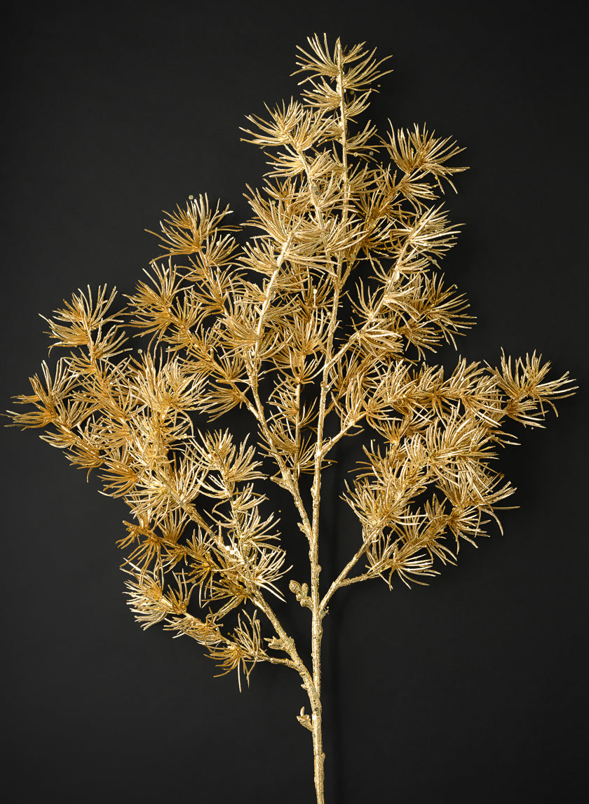 36in Long Gold Japanese Pine Branch Decor Jamali Garden