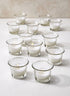 10-Hour 2.5in Wide White Votive in Tulip Glass, Set of 12 Decor Jamali Garden