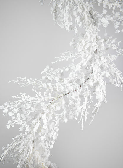 5ft Long Winter Snow Look Alpine Mix Garland, Case of 4 Decor Jamali Garden