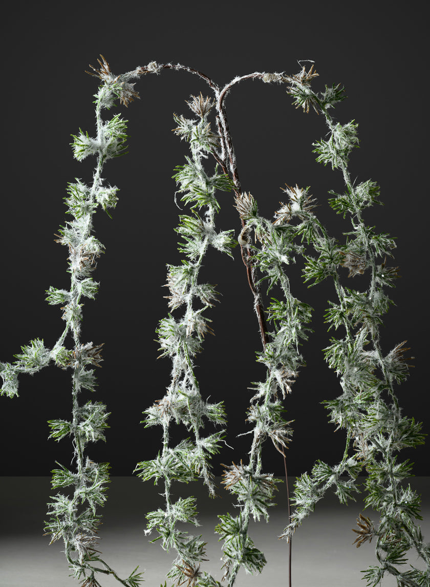 28in Long Multi Layer Iced Pine Pick, Case of 12 Decor Jamali Garden