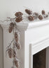 60in Long Snowed Pinecone Garland Decor Jamali Garden