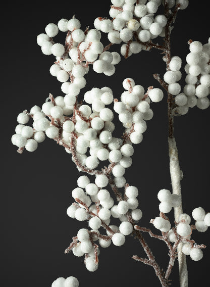 28in Long Snow Flocked Berry Pick, Case of 12 Decor Jamali Garden