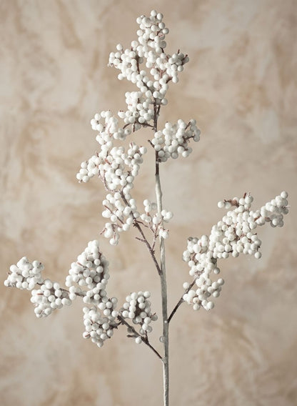 28in Long Snow Flocked Berry Pick, Case of 12 Decor Jamali Garden