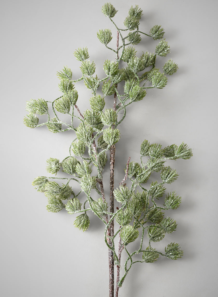 26in Long Ice Flocked Pine Pick, Case of 12 Decor Jamali Garden