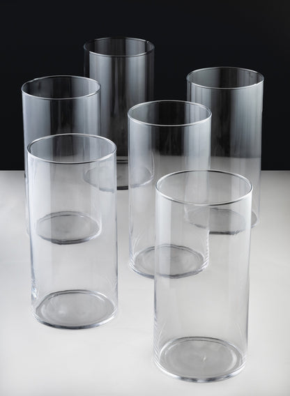 12in Tall Best Value Glass Cylinder Vase Decor Jamali Garden