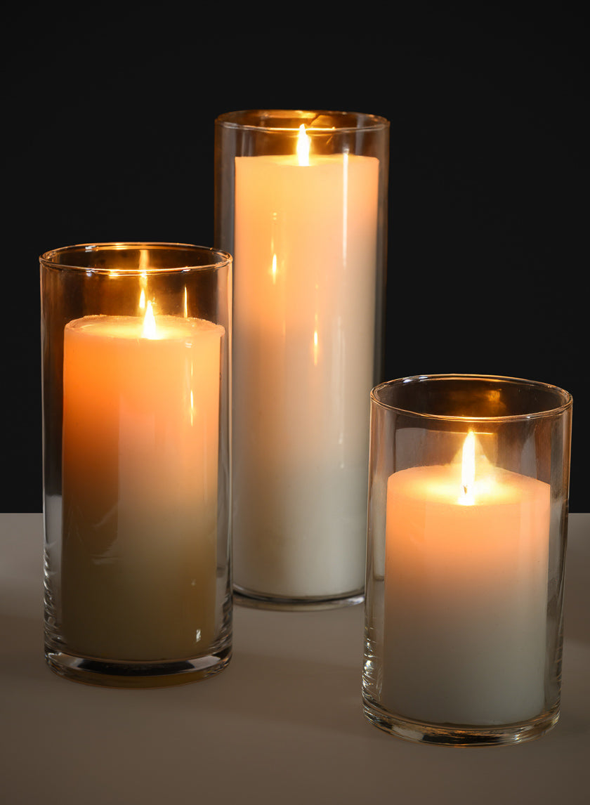 3.5in x 8in Best Value Glass Cylinder Decor Jamali Garden