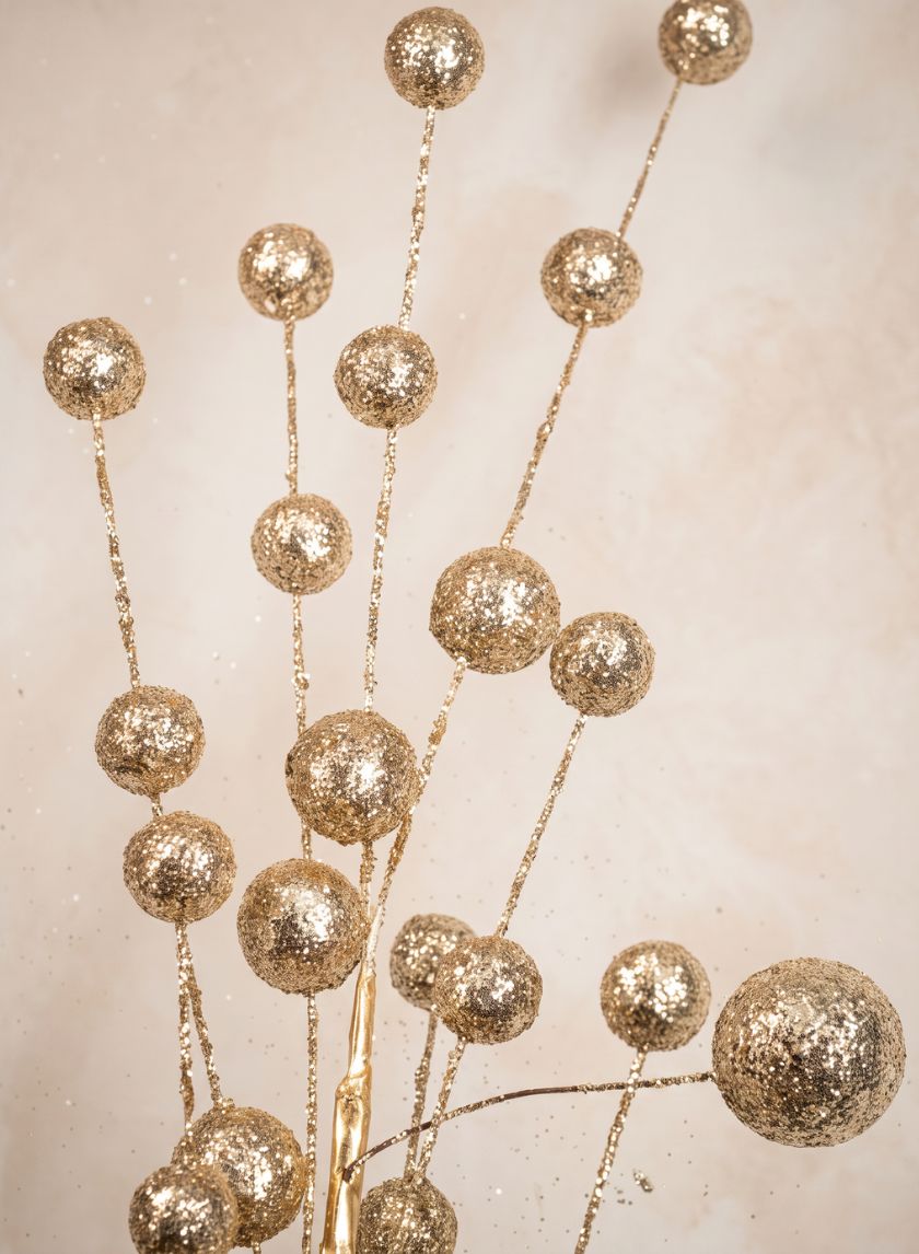 30in Long Champagne Mini Ball Pick, Case of 12 Decor Jamali Garden