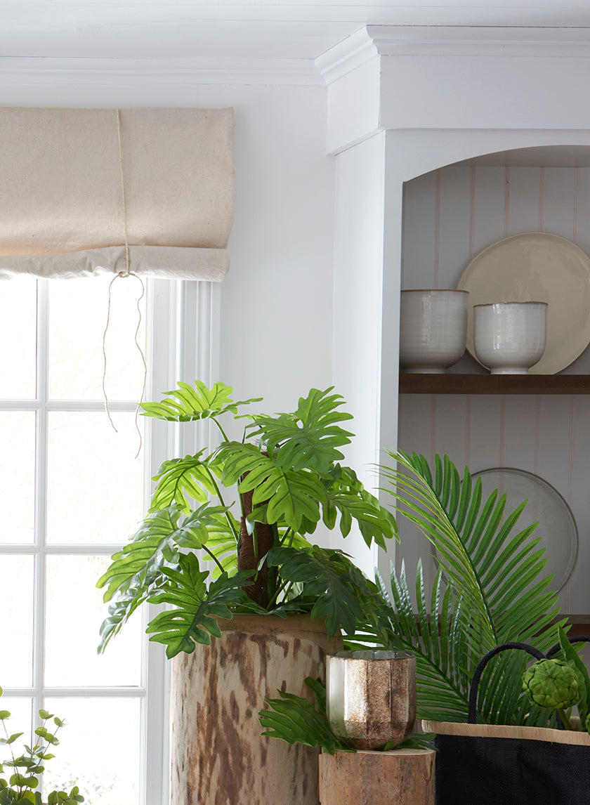 Glazed Ceramic Pedestal Bowl, Set of 2 Decor Jamali Garden