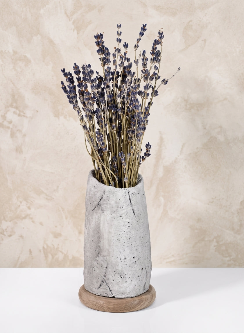 6in Tall Lava Cement Vase Decor Jamali Garden