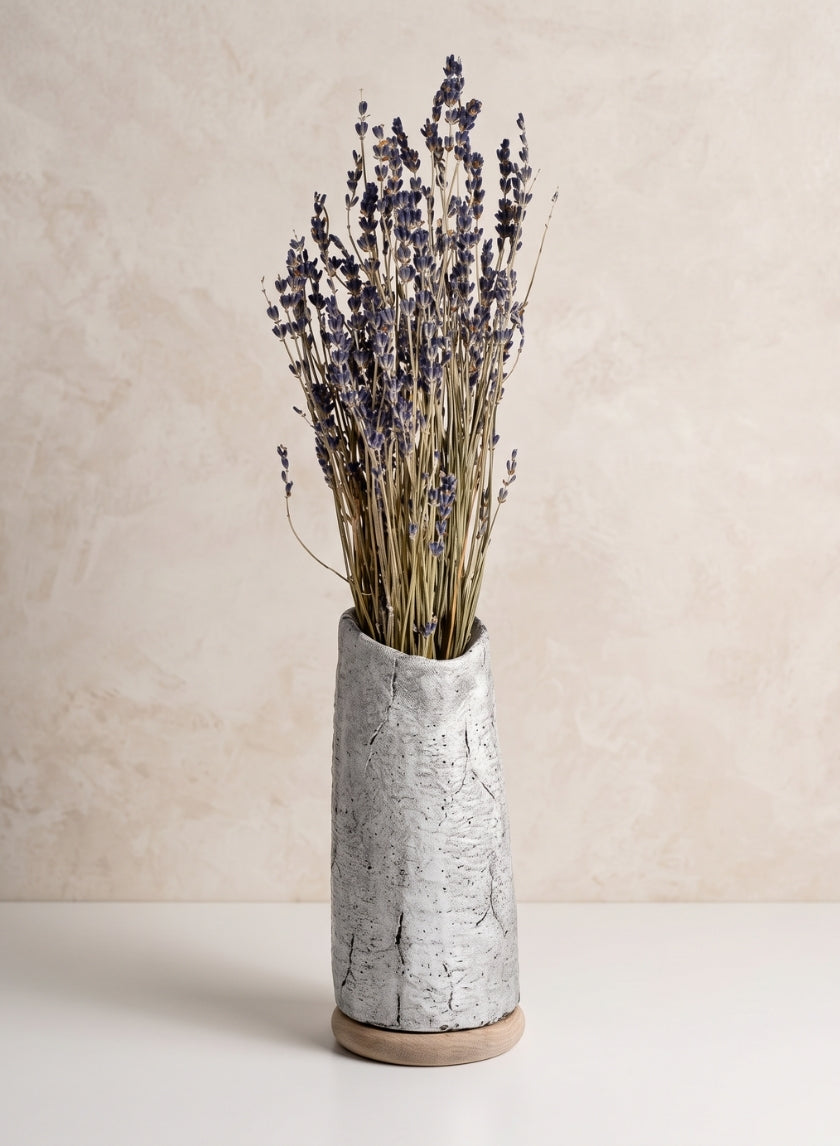 8in Tall Lava Cement Vase Decor Jamali Garden