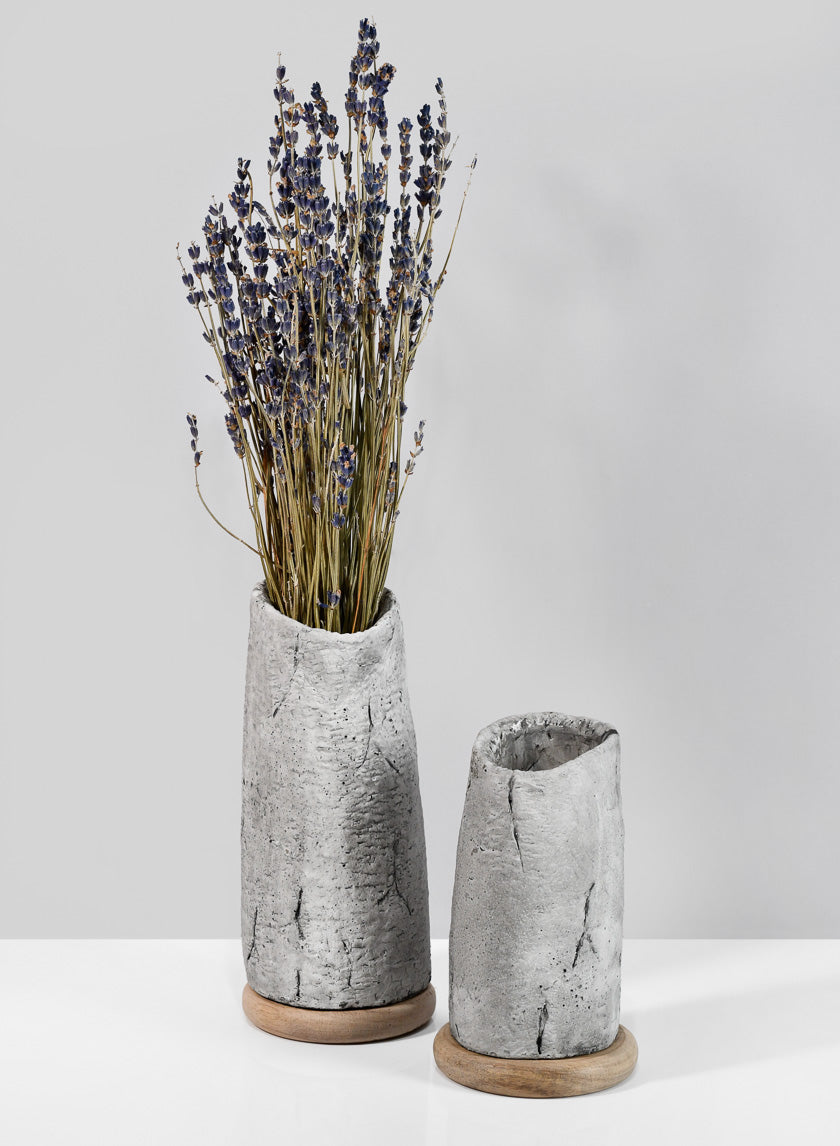 Lava Cement Vase Decor Jamali Garden