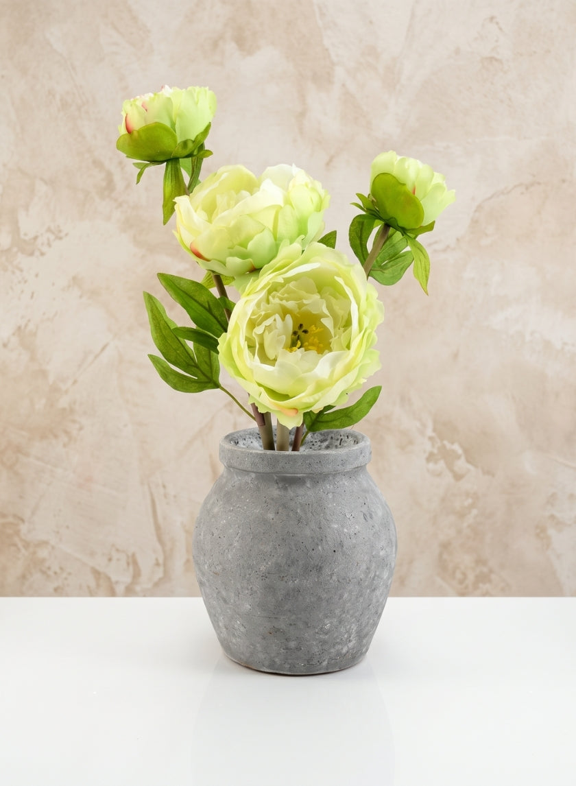 6in Tall Arita Aged Cement Amphora Vase