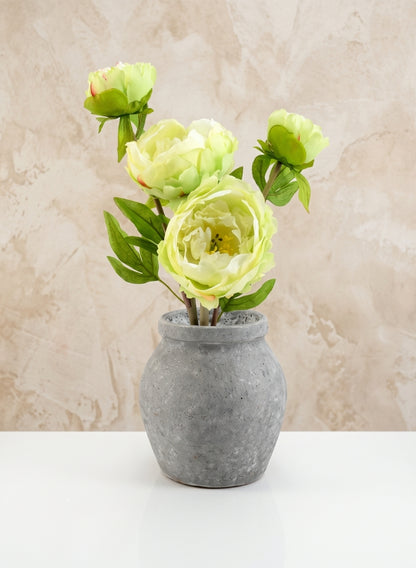 6in Tall Arita Aged Cement Amphora Vase