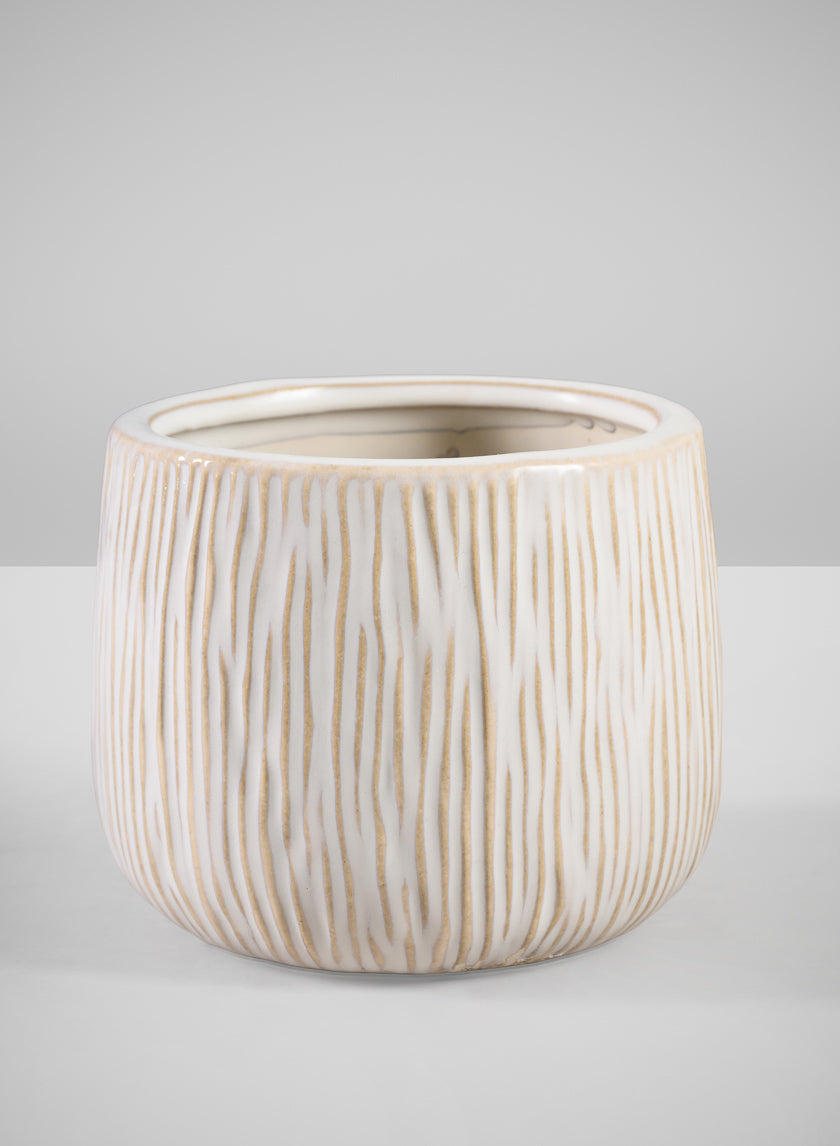 4in Wide Faro Aged White Ceramic Bowl Decor Jamali Garden