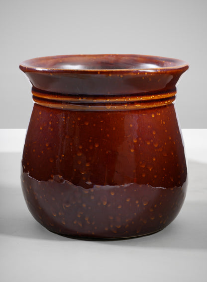 5in Tall Aveiro Oxblood Red Bell Ceramic Planter Decor Jamali Garden