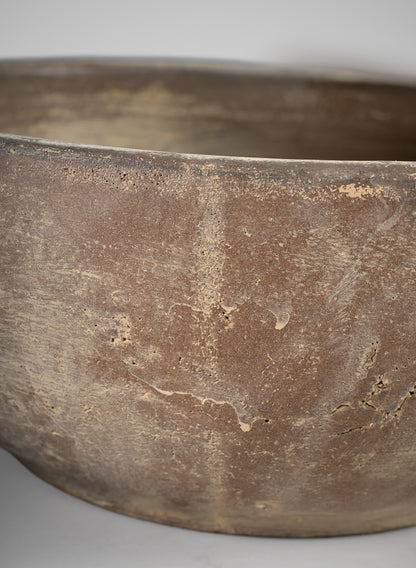 9in Wide Cintra Aged Clay Look Centerpiece Stoneware Bowl Decor Jamali Garden