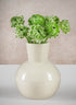 8in Tall Opla White Deco Ceramic Vase Decor Jamali Garden