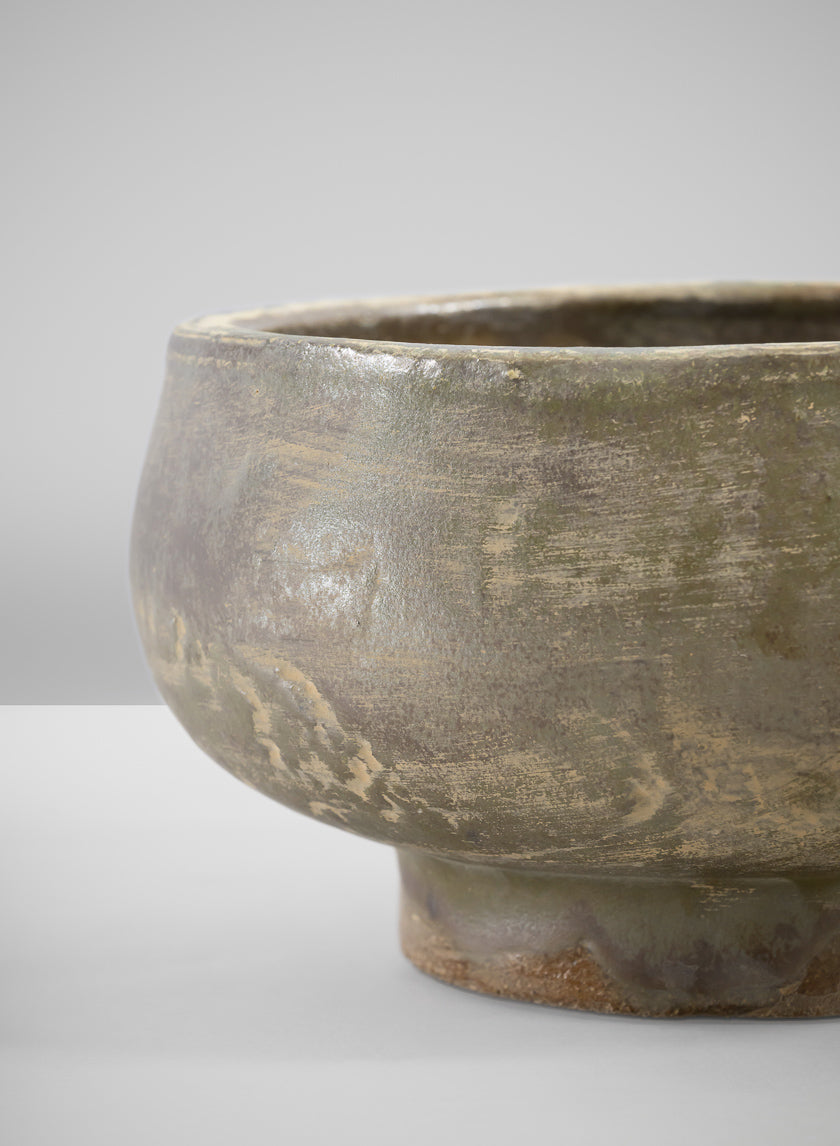 6.5in Wide Cintra Aged Black Clay Look Stoneware Bowl Decor Jamali Garden