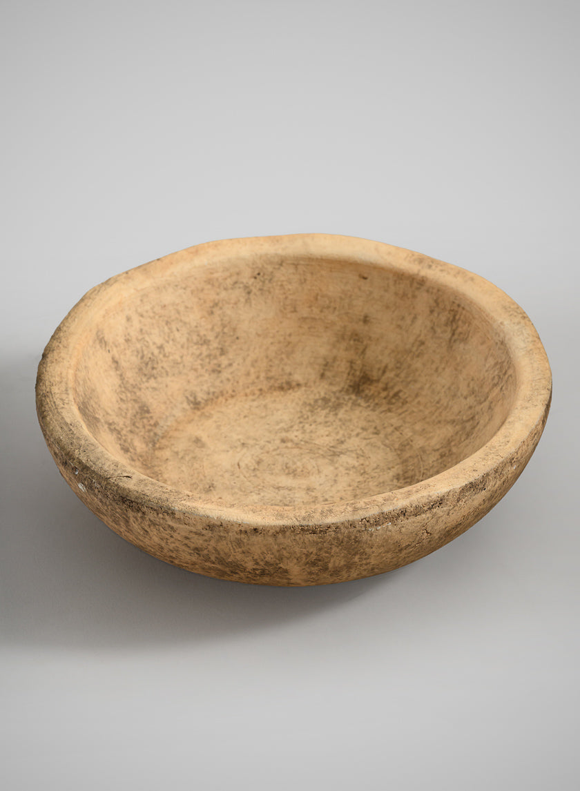 7in Wide Leiria Antique Earth Tone Stoneware Bowl Decor Jamali Garden