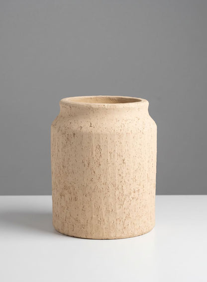 9in Tall Raincy Ceramic Sandstone Vase