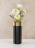 12in Tall Narita Stainless Steel Vase Decor Jamali Garden