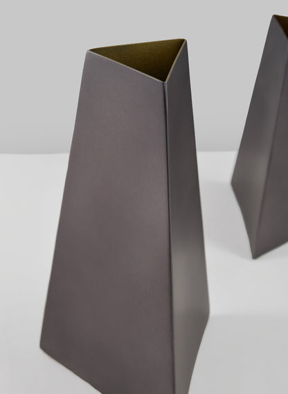 Piza Traingle Stainless Steel Vase Decor Jamali Garden