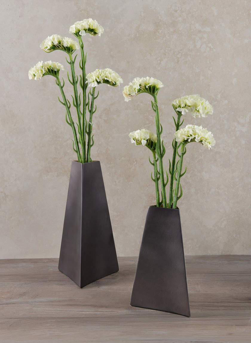 Piza Traingle Stainless Steel Vase