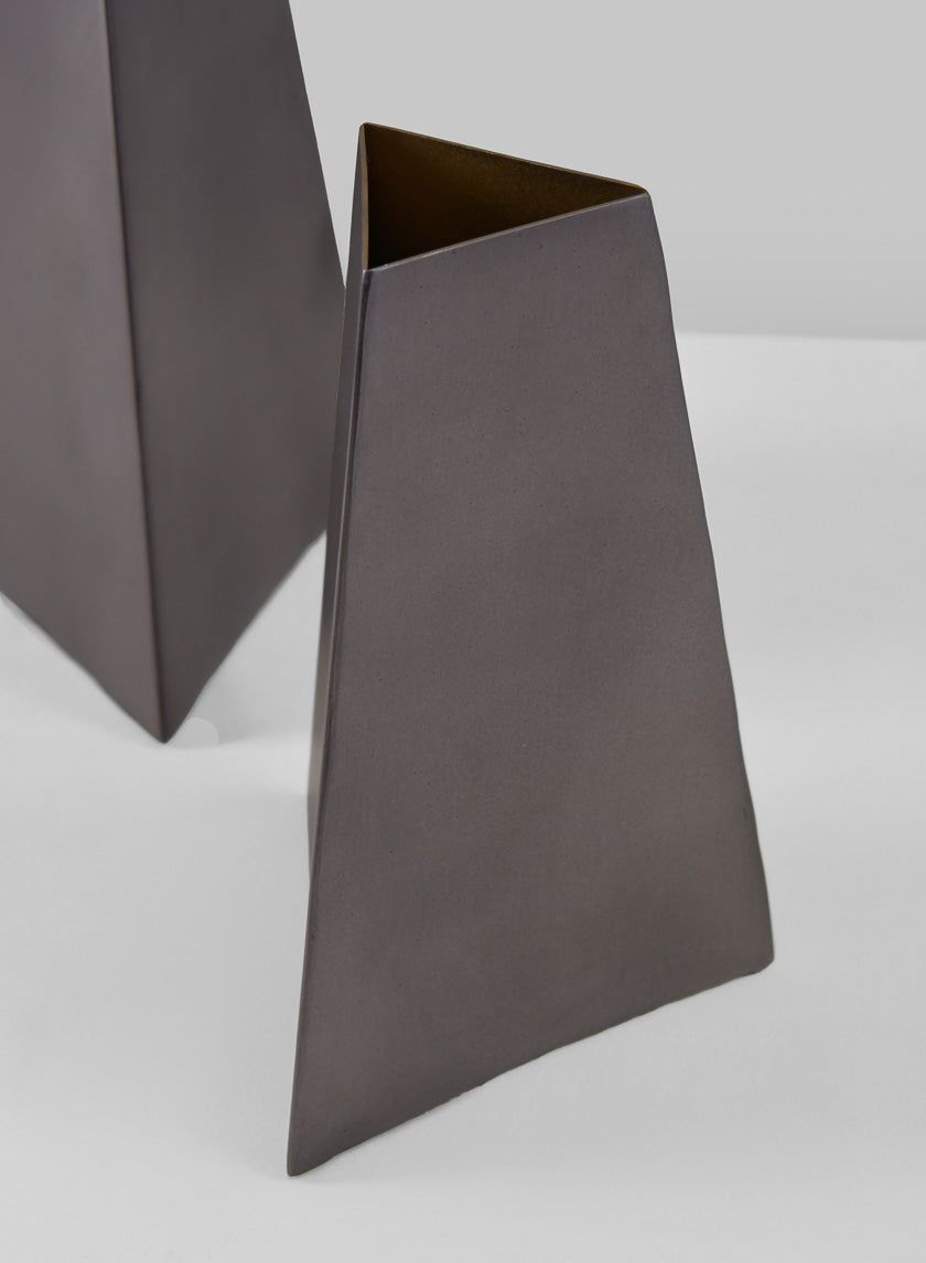 Piza Traingle Stainless Steel Vase