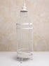35in Large Antique White Birdcage Decor Jamali Garden
