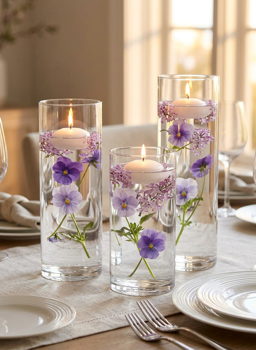 Glass Cylinder Vase Decor Jamali Garden