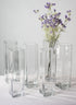 15in Tall Best Value Square Glass Vase, Case of 6 Decor Jamali Garden
