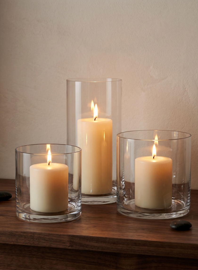 Glass Cylinder Vases Decor Jamali Garden