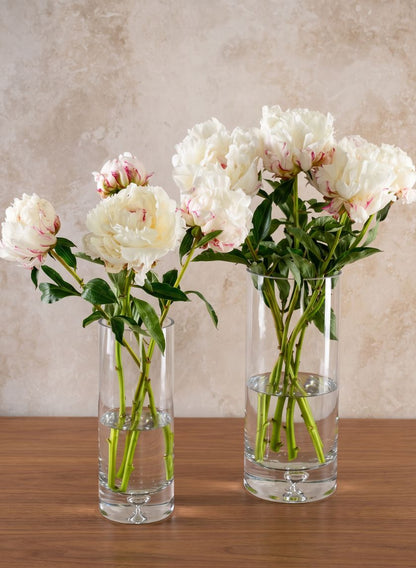 Luxe Cylinder Glass Vase Decor Jamali Garden