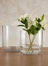 Round Glass Vase with Raised Bottom Decor Jamali Garden