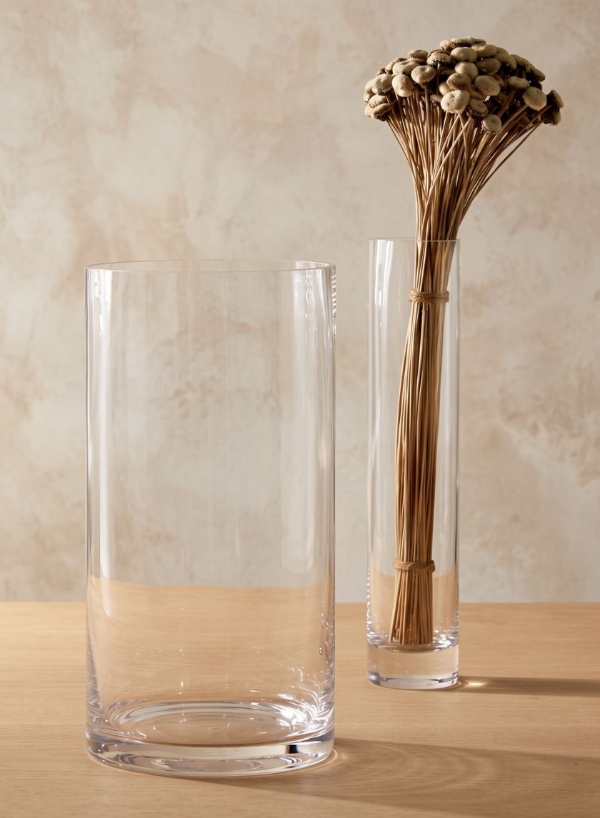 Simple Clear Glass Vases Decor Jamali Garden