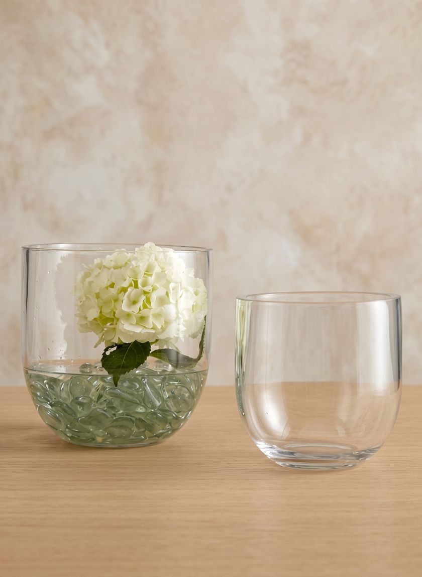 Glass Vases With Tapered Bottoms Decor Jamali Garden