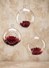 4in Wide Hanging Ball Glass Vase, Set of 3 Decor Jamali Garden