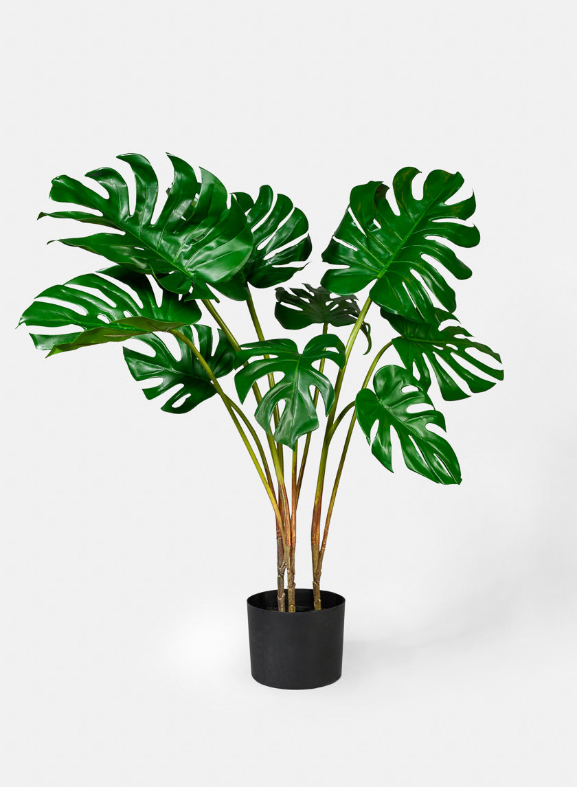 monstera fake 28in Tall Monstera Leaf Plant