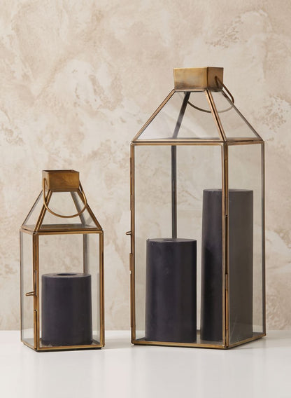 Bombay Square Gold Lantern