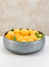 12in Wide Bizantine Galvanized Iron Bowl Decor Jamali Garden