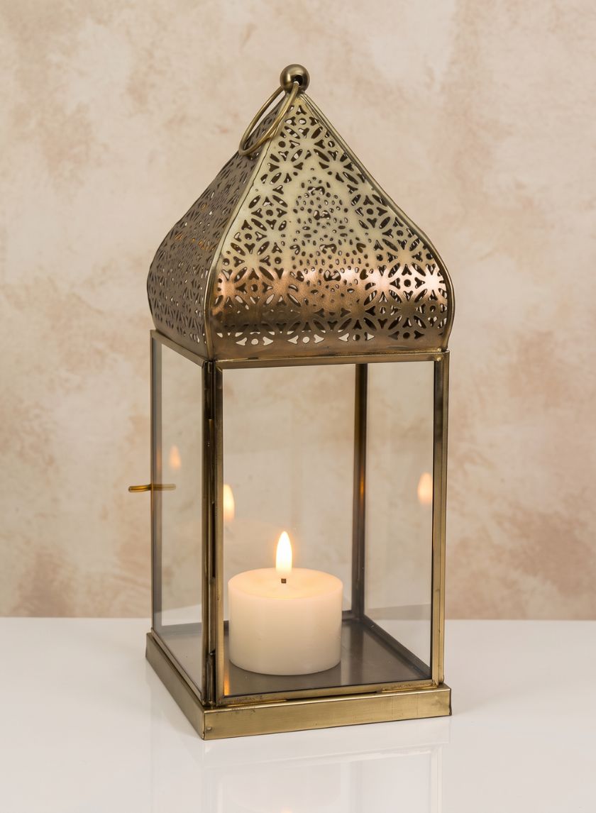 12in Tall Ardeshir Lantern Decor Jamali Garden