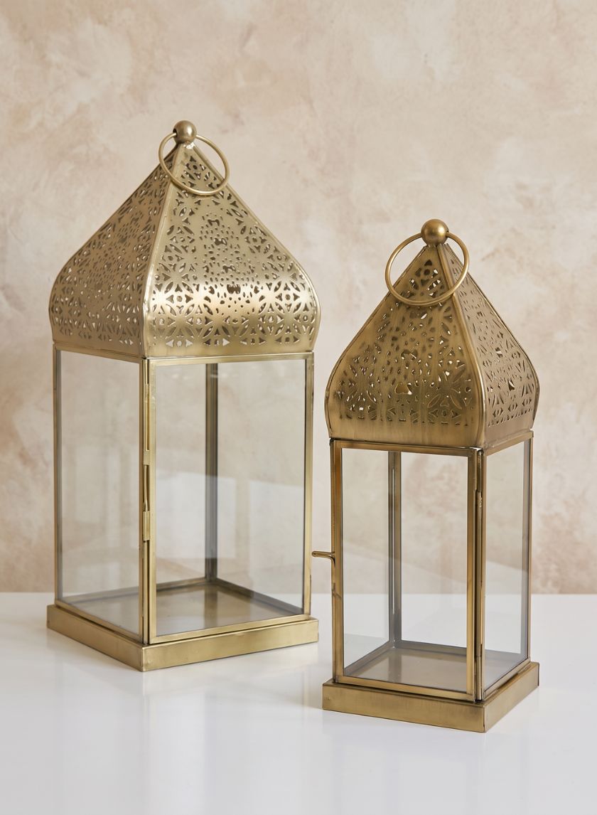 12in Tall Ardeshir Lantern Decor Jamali Garden