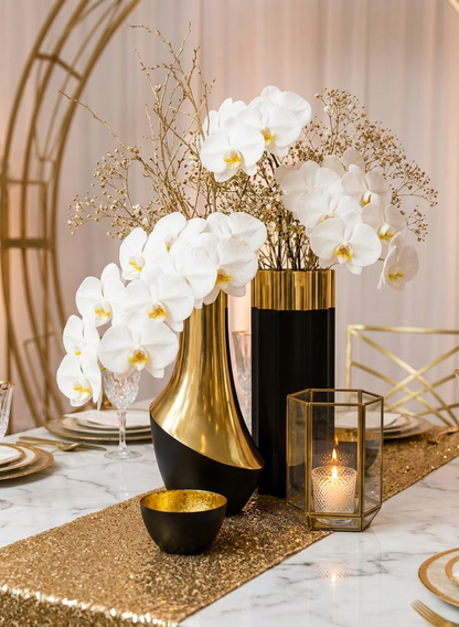 Salamanca Two Tone Steel Vase Decor Jamali Garden