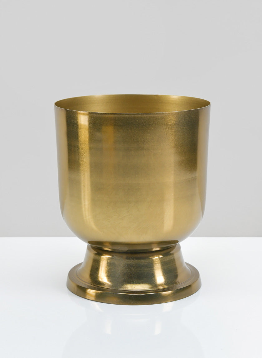 h&m metal plant pot 6.5in Tall Farhad Metal Urn – Jamali Garden