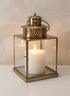 12in Tall Behnam Gold Lantern Decor Jamali Garden