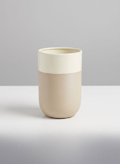 Sand Enamel Metal Vase