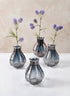 4in Tall Serendipity Bud Glass Vase, Set of 4 Decor Jamali Garden