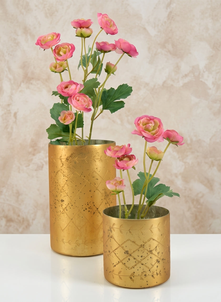 Valencia Aged Gold Mercury Glass Holder